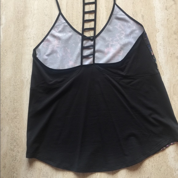 Lululemon Black and Multicolor Pattern Front Tank - Picture 5 of 5